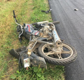 В Краснинском районе к аварии привело нарушение ПДД юным водителем мототехники