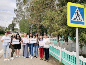В Липецкой области  соблюдать скоростной режим призывают школьники и сотрудники сельских администраций