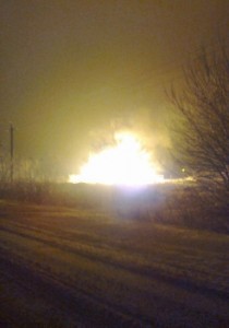 Возгорание на газораспределительной станции в Задонском районе