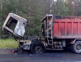 Загорание автомобиля в Грязинском районе