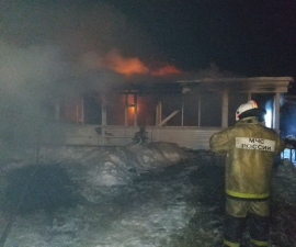 Пожар в Грязинском район