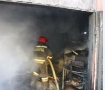 Загорание гаража в г. Липецк