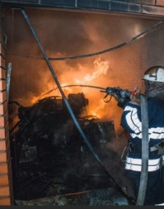 Загорание гаража в Долгоруковском районе