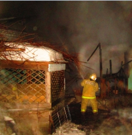 Пожар в Добровском районе