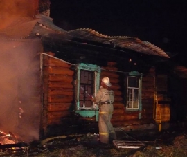 Загорание дома в Лебедянский район