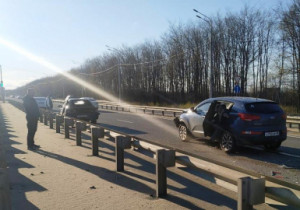 В Липецке на трассе Орел –Тамбов в столкновении «Киа» и ВАЗа пострадали два человека