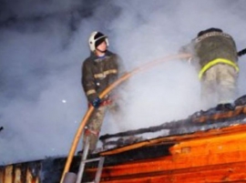 Пожар в сарае в Чаплыгинском районе