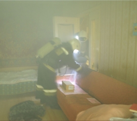 Загорание квартиры в г. Липецк