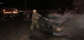 Загорание автомобиля в Чаплыгинском районе
