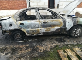 Загорание автомобиля в Лев-Толстовском районе