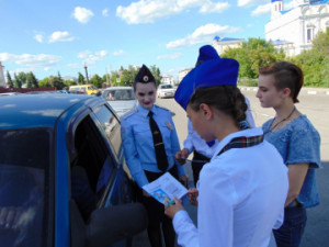 В Липецкой области детские послания призывают водителей не нарушать ПДД