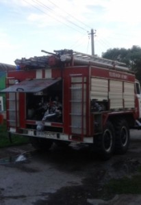 Загорание строительного вагончика в г. Липецк
