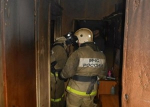 В Добринском районе сгорел дом
