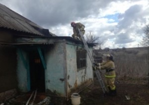 В Тербунском районе в пожаре пострадал человек