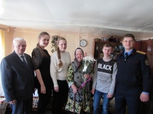 В Чаплыгинском районе следователи организовали встречу школьников с блокадницей Ленинграда