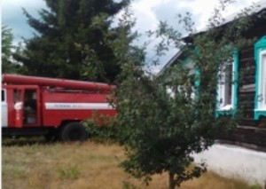 В Добровском районе в пожаре пострадали люди