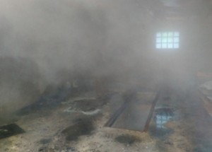 В Елецком районе сгорел гараж