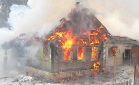 Загорание дома в Хлевенском районе
