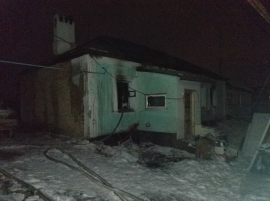 Загорание дома
в Задонском районе