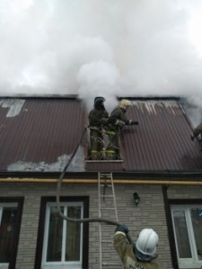 Загорание дома в г.Липецк