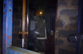 Загорание дома в Лебедянском районе