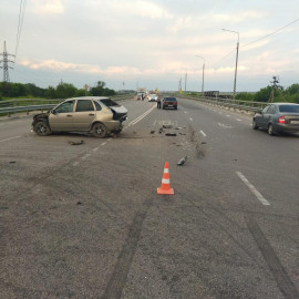 В Ельце в столкновении четырех автомобилей пострадал один из водителей