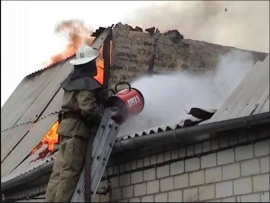 Загорание дома в Чаплыгинском районе
