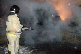 Загорание скирда соломы в Долгоруковском районе