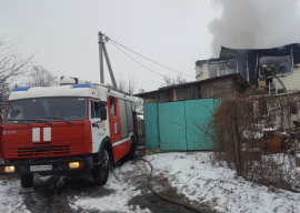Загорание дома
в Воловском районе