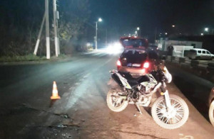 В Лебедяни мотоциклист пострадал в столкновении с «Калиной»