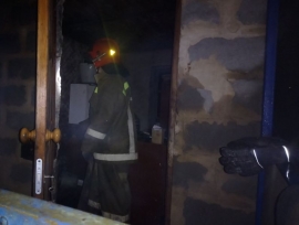 Загорание дома в Грязинском районе