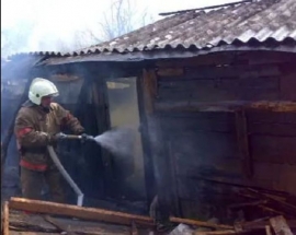 Загорание сарая в Лебедянском районе