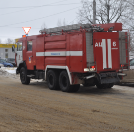 Загорание грузового автомобиля
в Краснинском районе