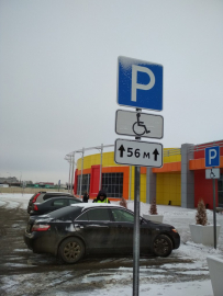 В Липецкой области Госавтоинспекция проводит рейды по выявлению нарушителей, занимающих парковочные места инвалидов