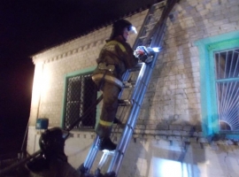 Загорание здания в Чаплыгинском районе