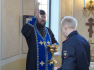 В храме-часовне при  УМВД России по Липецкой области прошел чин великого  водосвятия