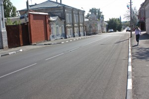 В Ельце комиссия приняла ремонт на улице Октябрьской