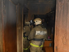 Загорание квартиры в Лебедянском районе