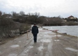 В Лебедянском районе подтопило переправу через реку Дон