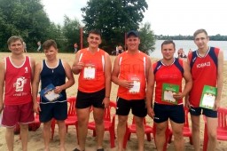 Добринцы стали победителями первого этапа чемпионата области по пляжному волейболу