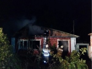 В Елецком районе ночью горел дом