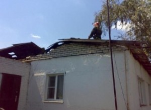 В Грязях сгорел дом на улице Дзержинского