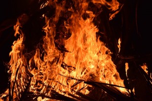 В Липецке сгорел сарай