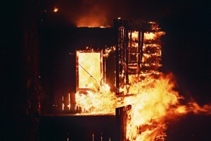 В Данковском районе сгорел дом