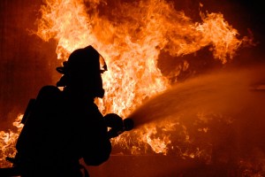 В Задонском районе в пожаре пострадал человек